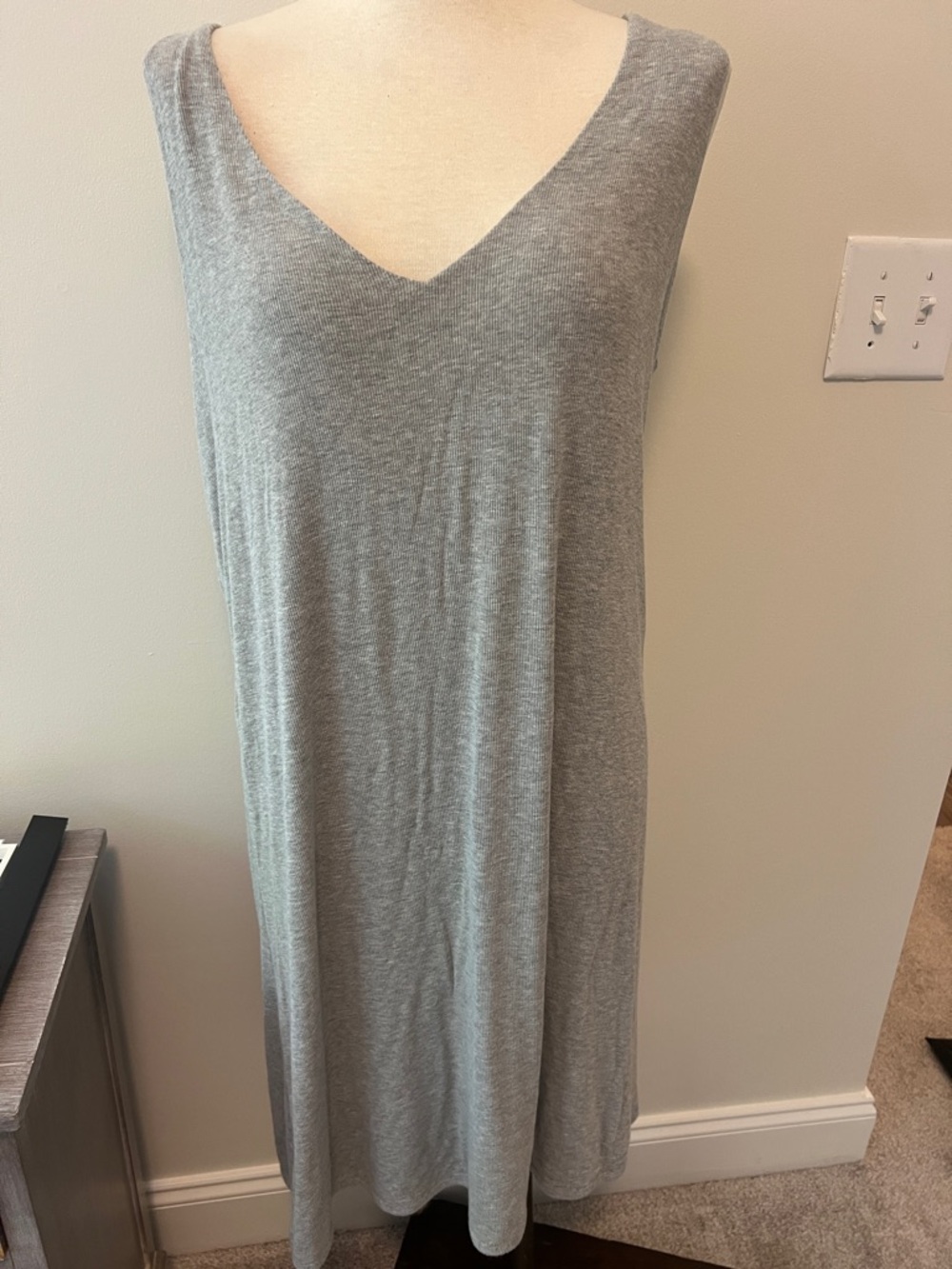 Cozy Earth Ribbed Gray Pullover Sweater